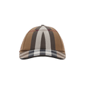Burberry Logo Detail Check Baseball Cap 'Brown Chalk'