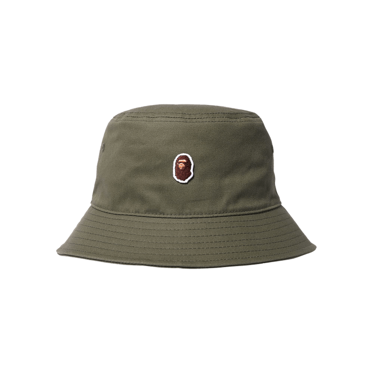 BAPE Ape Head One Point Bucket Hat 'Olive Drab'