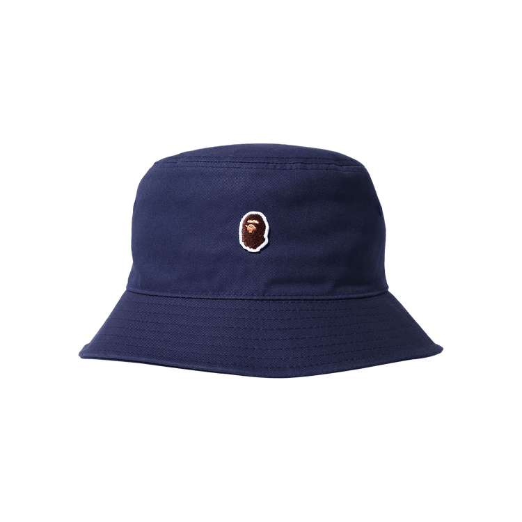 BAPE Ape Head One Point Bucket Hat 'Navy'
