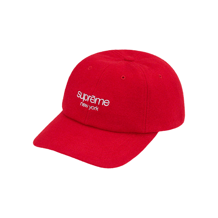 Supreme Waxed Wool 6-Panel 'Red'