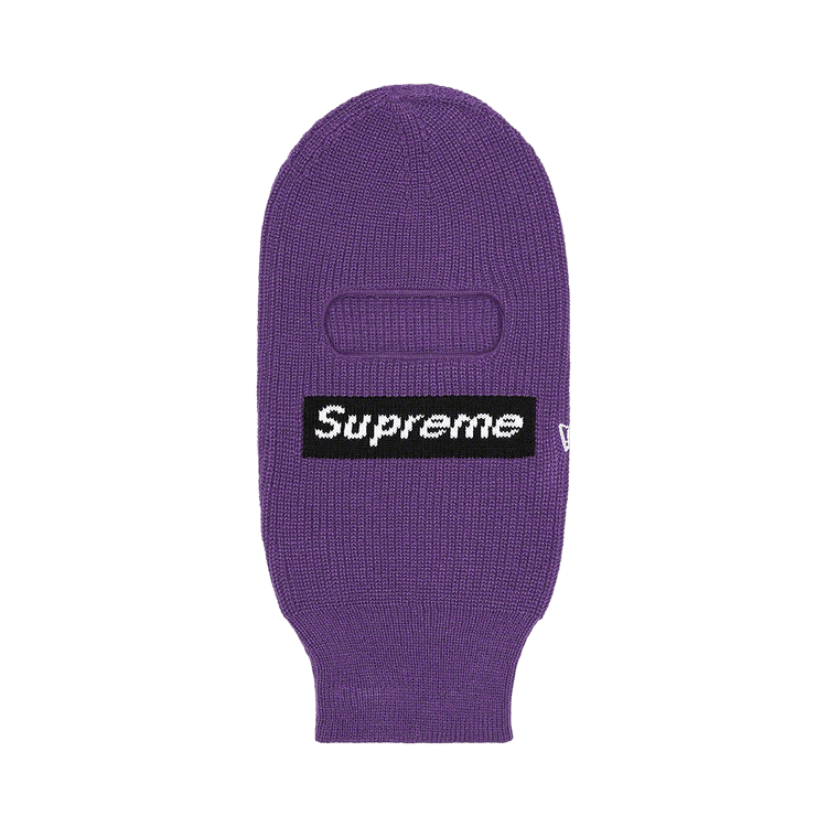 Supreme x New Era Box Logo Balaclava 'Dark Purple'