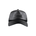 Pleasures Debossed Vegan Leather 5 Panel Hat 'Black'