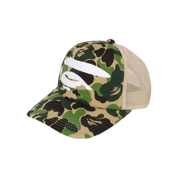 BAPE ABC Camo Ape Face Mesh Cap 'Green'