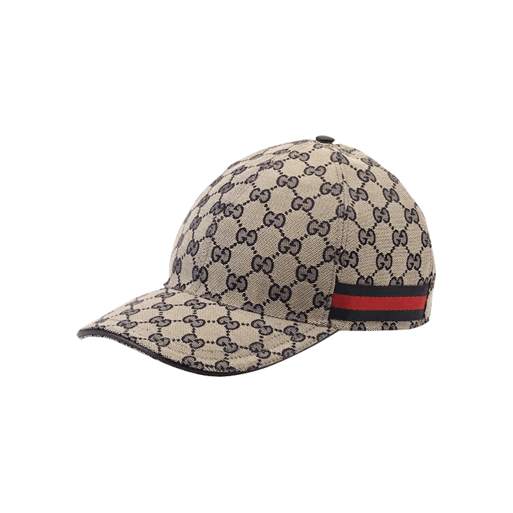 Gucci Original GG Canvas Baseball Hat With Web 'Beige/Blue Original GG'