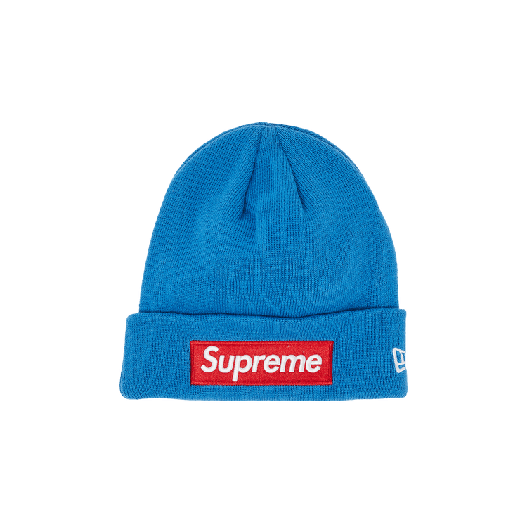 Supreme x New Era Box Logo Beanie 'Blue'