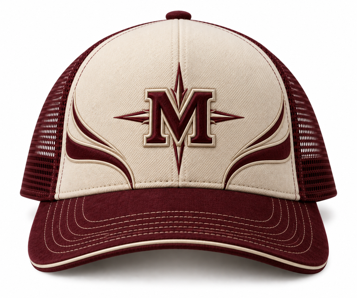 Marcelia Nova Star Trucker — Maroon