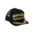 Rhude Canvas Supercross Trucker Hat 'Black'