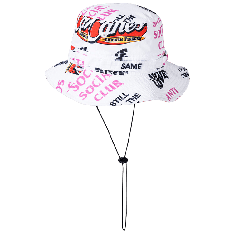 Anti Social Social Club x Raising Canes Trademark Boonie Cap 'White'