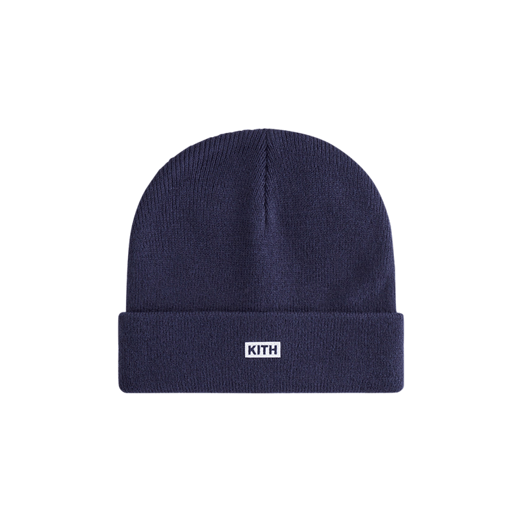 Kith Kids Classic Logo Classic Rib Beanie 'Nocturnal'