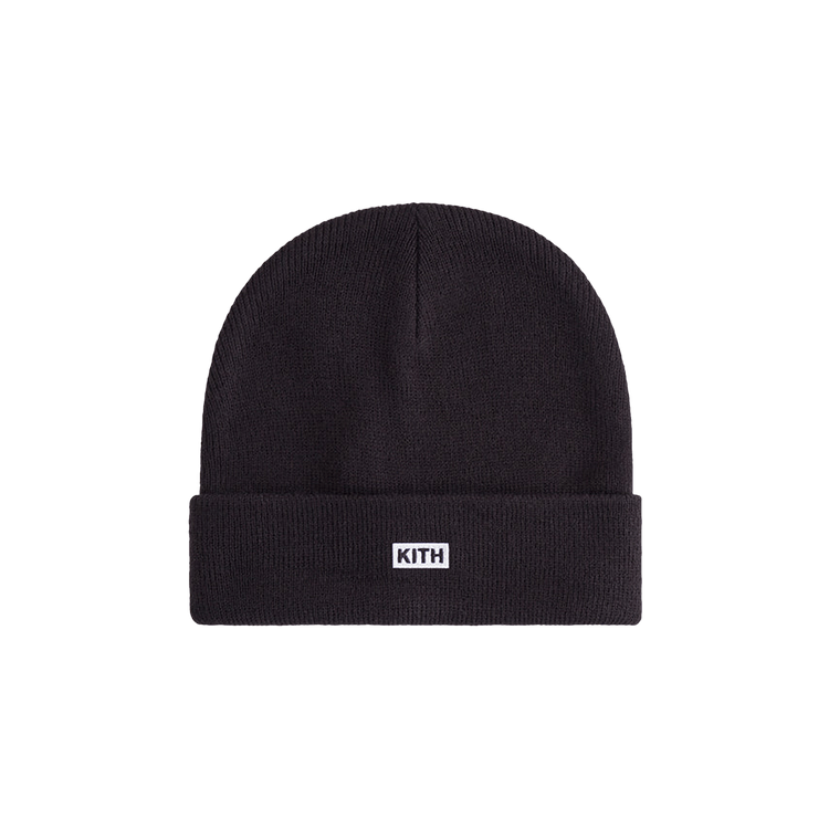 Kith Kids Classic Logo Classic Rib Beanie 'Black'