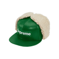 Supreme Leather Earflap Box Logo New Era 'Green'