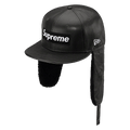 Supreme Leather Earflap Box Logo New Era 'Black'