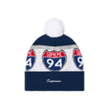 Supreme Interstate Reflective Beanie 'Dark Blue'