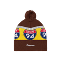 Supreme Interstate Reflective Beanie 'Brown'