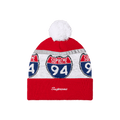 Supreme Interstate Reflective Beanie 'Red'
