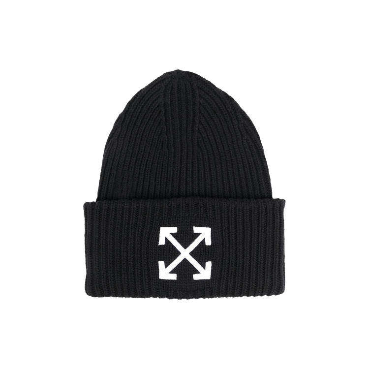 Off-White Arrow Ribbed Beanie 'Black/White'