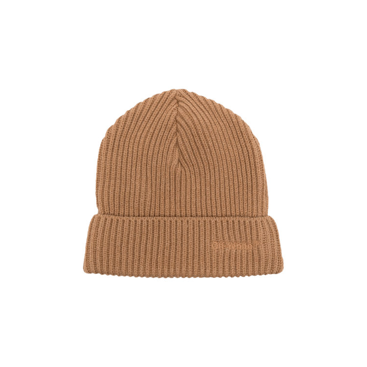 Off-White Helvet Giga Beanie 'Camel'