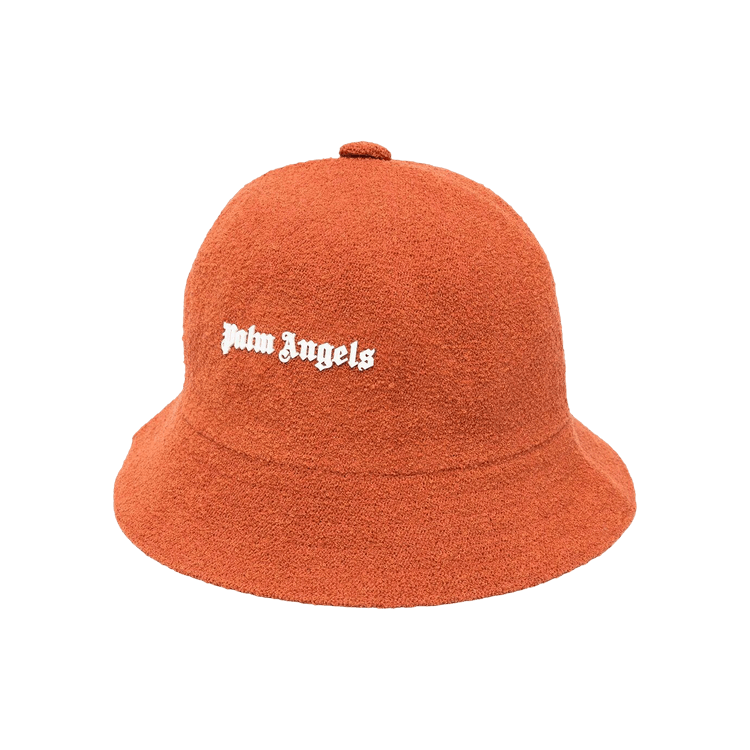 Palm Angels Logo Embellished Bucket Hat 'Red'