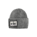 Off-White Wave Tag Mohair Beanie 'Melange Grey'