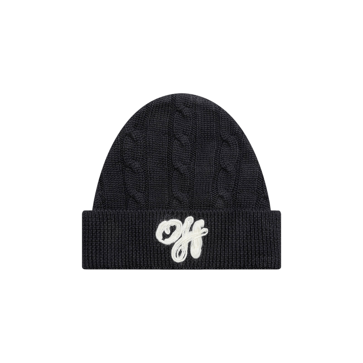 Off-White Off Cable Beanie 'Black/Off White'