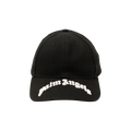 Palm Angels Curved Logo Cap 'Black/White'