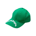 Palm Angels Curved Logo Cap 'Green/White'