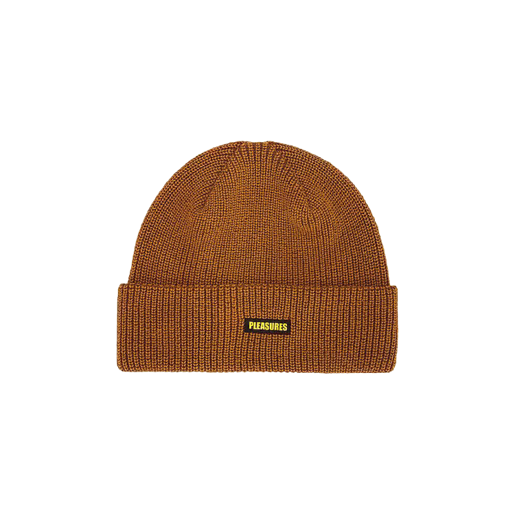 Pleasures Impact Logo Beanie 'Tan'
