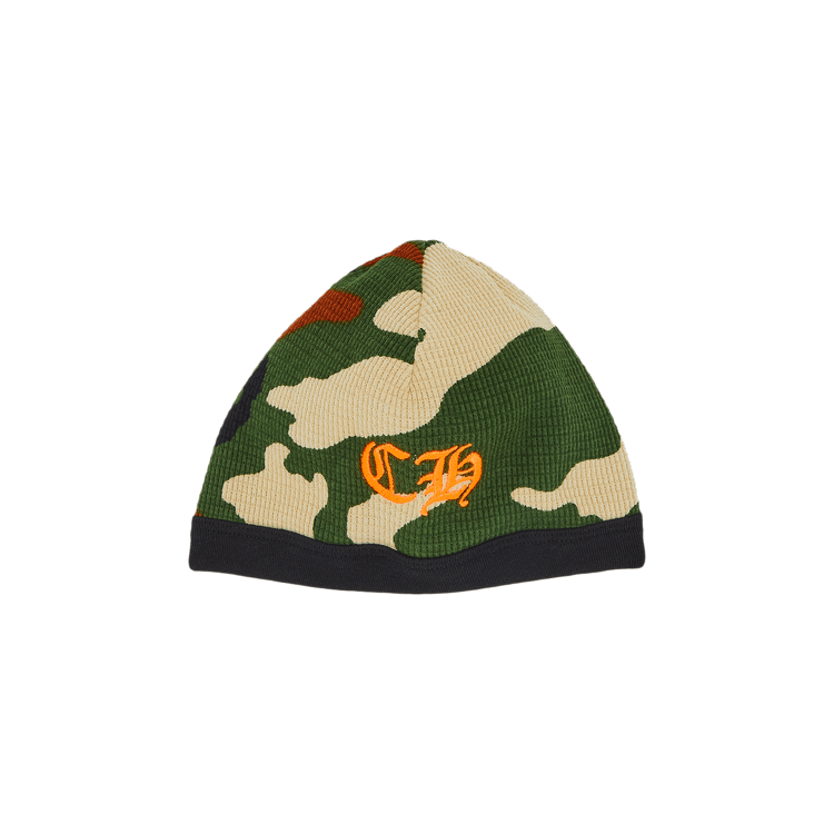 Chrome Hearts Camo CH Biker Beanie 'Camo/Orange'