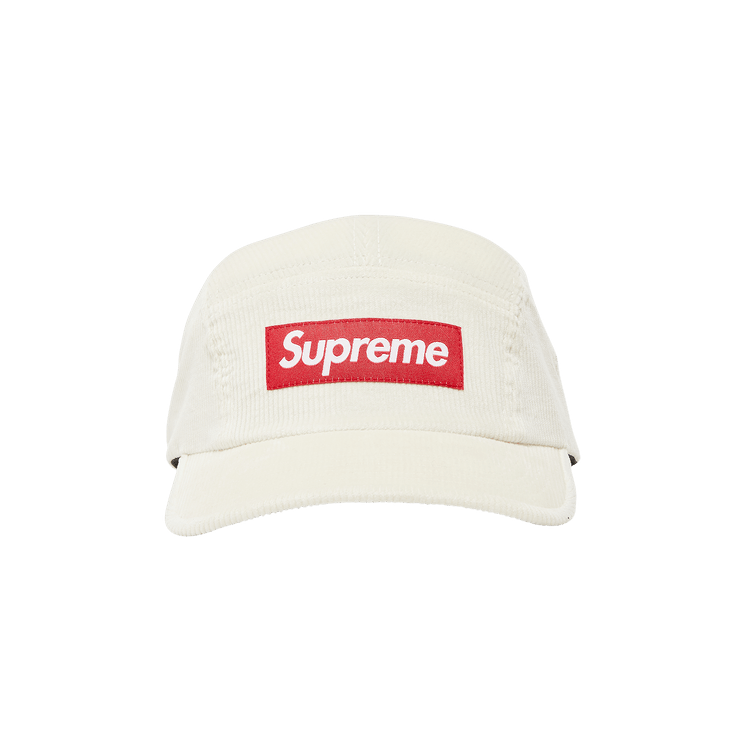 Supreme Corduroy Camp Cap 'White'