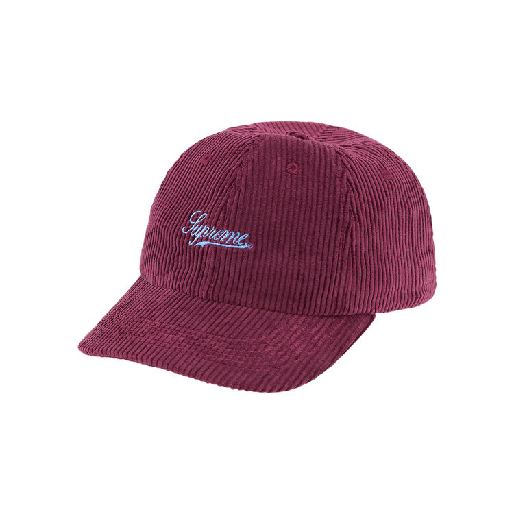 Supreme Script Corduroy 6-Panel 'Magenta'