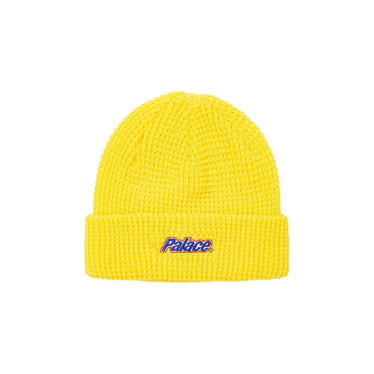 Palace Lowercase Font Beanie 'Yellow'