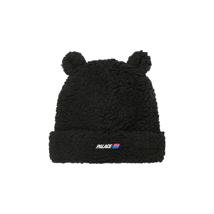Palace Fuzzy Ear Beanie 'Black'