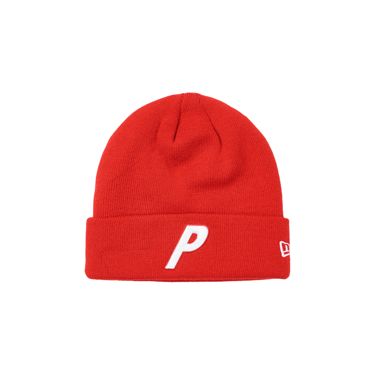 Palace x New Era P Beanie 'Red'