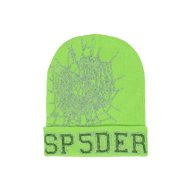 Sp5der Web Beanie 'Slime Green'