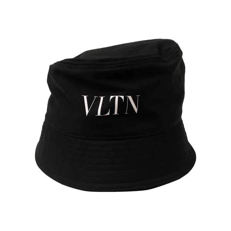 Valentino Logo Printed Bucket Hat 'Black'