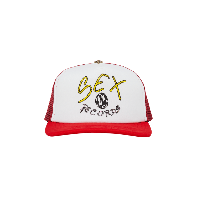 Chrome Hearts x Matty Boy Sex Records Logo Trucker Hat 'White'