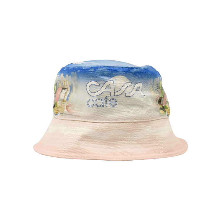 Casablanca Casa Cafe Denim Bucket Hat 'Pink/Multicolor'