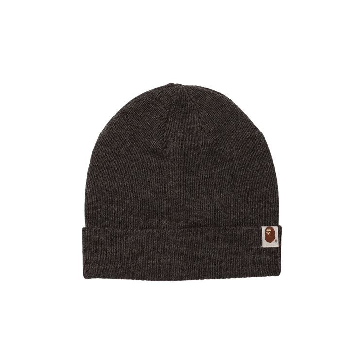 BAPE 2Way Knit Cap 'Grey/Charcoal'