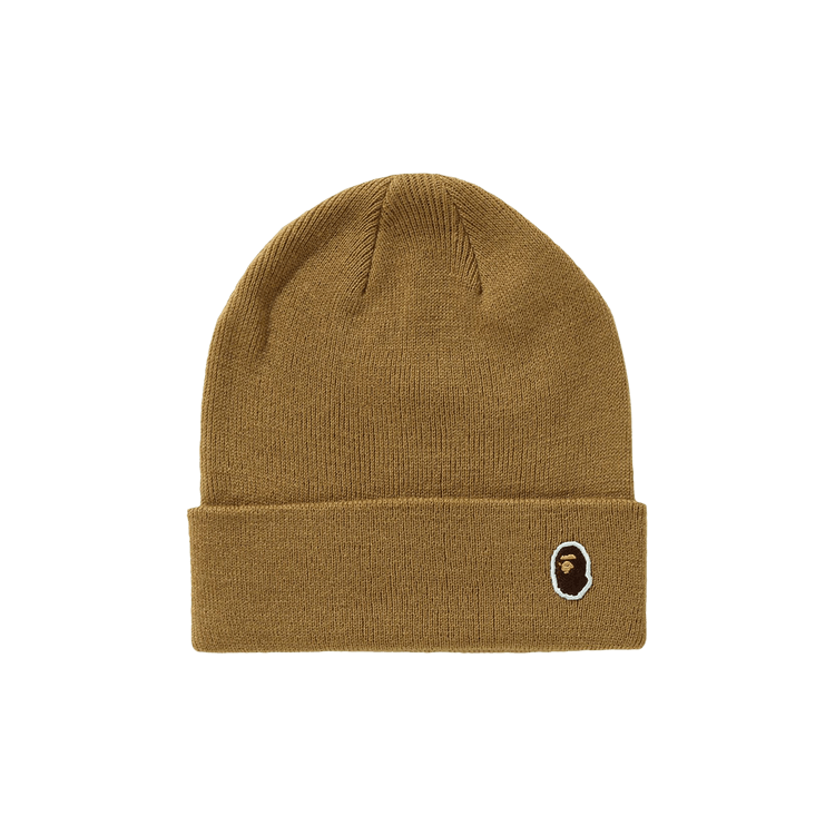 BAPE Ape Head One Point Knit Cap 'Olive Drab'
