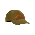 Off-White Bookish OW Baseball Cap 'Army Green/Orange'
