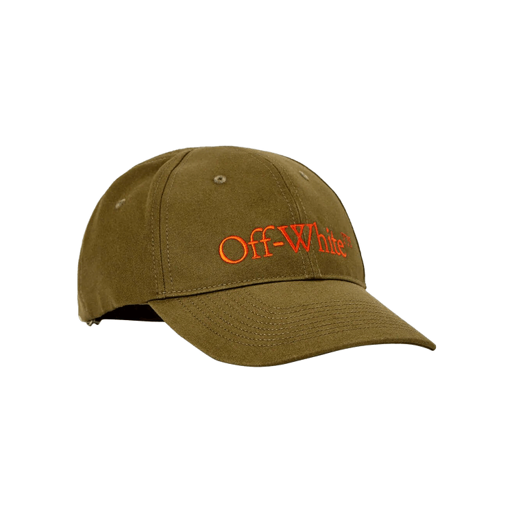 Off-White Bookish OW Baseball Cap 'Army Green/Orange'