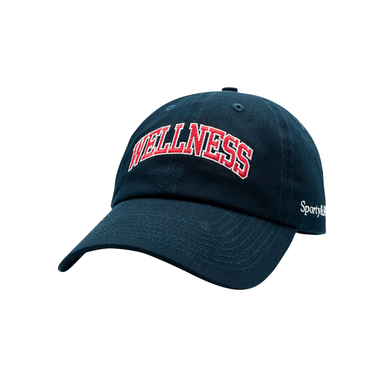 Sporty & Rich Wellness Ivy Hat 'Navy/Sports Red'
