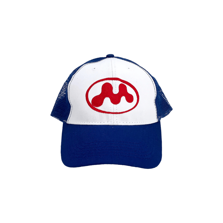Mowalola Puff Puff Trucker Hat 'Blue'
