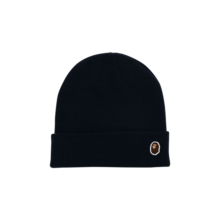 BAPE Ape Head One Point Knit Cap 'Navy'