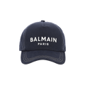 Balmain Cap 'Bleu Marine Foncé/Blanc'