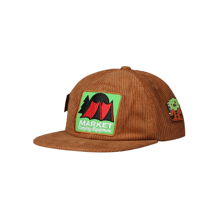 Market Land Escape 6 Panel Cord Hat 'Rust'
