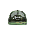 Awake NY Logo Patch Mesh Trucker Hat 'Camo'