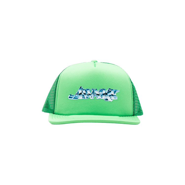 Awake NY Chrome Trucker Hat 'Lime Green'