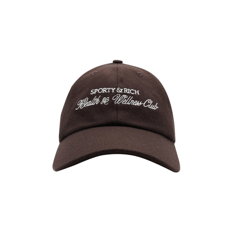 Sporty & Rich Health & Wellness Club Wool Hat 'Chocolate'
