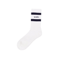 Sporty & Rich Serif Logo Socks 'White'